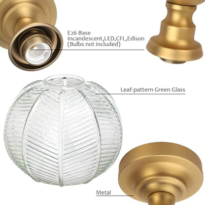 Ceiling Light Brass Finish Vintage Flush Mounted Ceiling Lamp Fixture for Kitchen Sink