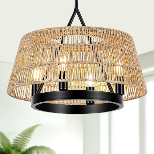 Rattan Chandelier