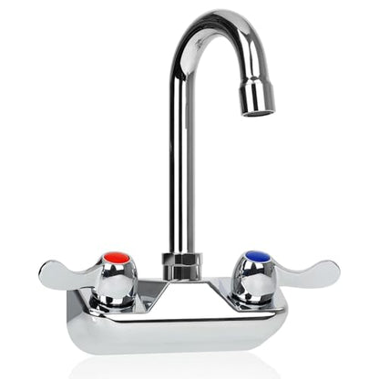 4 Inch Center Commercial Sink Faucet with Gooseneck Spout