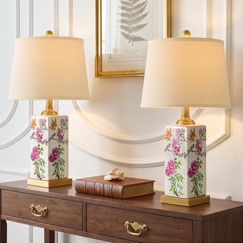 24.5" Vintage Ceramic Table Lamp Single