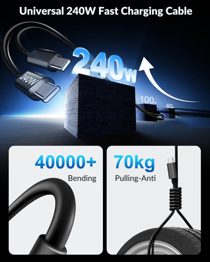 for iPhone 18 17 16 Car Charger Fast Charging (Black)