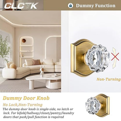 Crystal Glass Door Knobs for Interior Doors