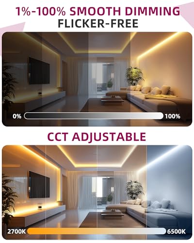 2-in-1 Dimmer Switch&24V 160W LED Driver,UL Listed CCT Adjustable