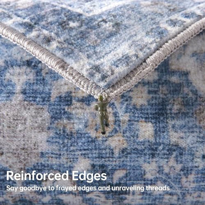 Round Rug 4ft (Blue / 4' (Round))
