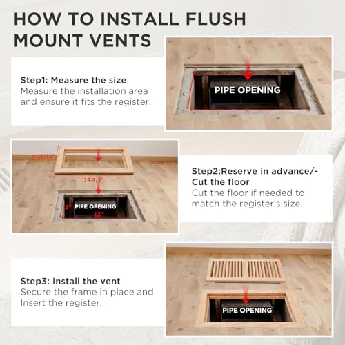 Oak Floor Register