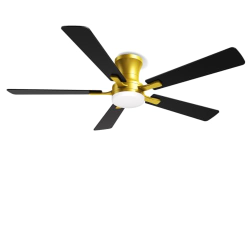 Low Profile Ceiling Fan with Light and Remote