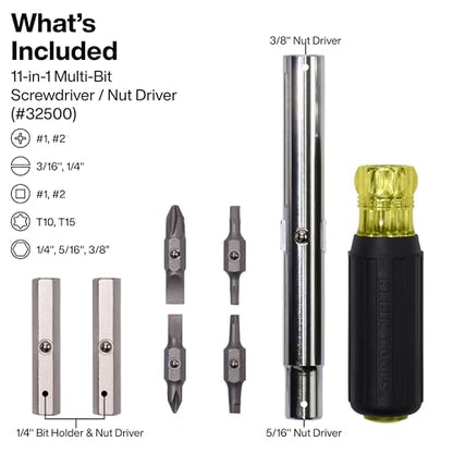 Multi Bit Screwdriver and Nut Driver Set with Cushion