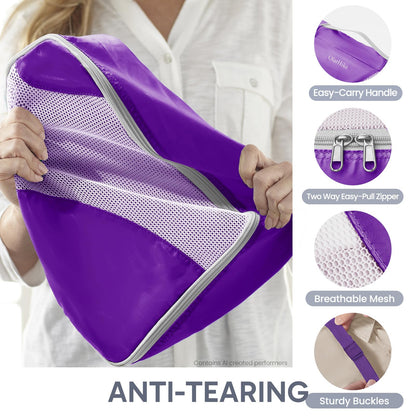 Packing Cubes for Travel (10 Purple)