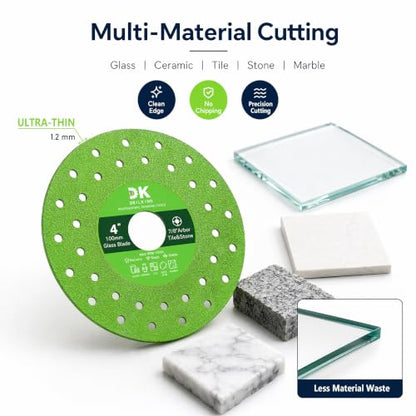 4-1/2 inch Tile Cutter Glass Cutting Disc for Angle Grinder Porcelain Rock Jade Glass Crystal Ceramic Marble Cutting Tools Grinding disc (3, 115mm)