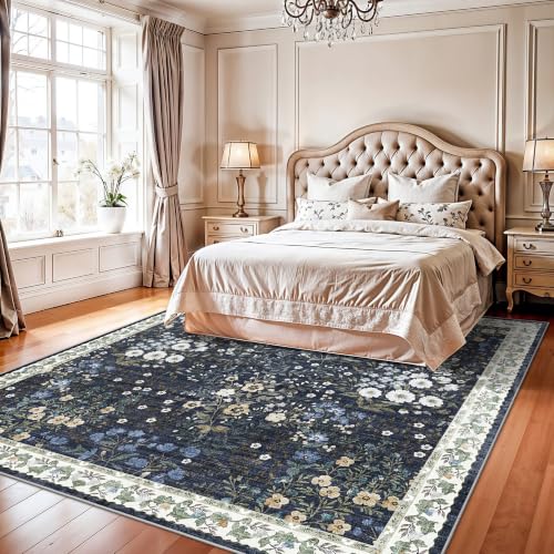 8x8 Square Area Rug Living Room (Blue / 8x8)
