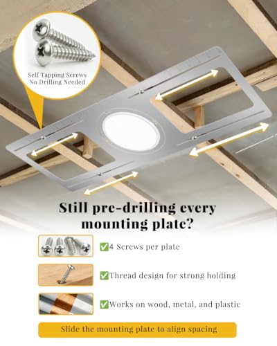 New Construction Mounting Plate for Recessed Light