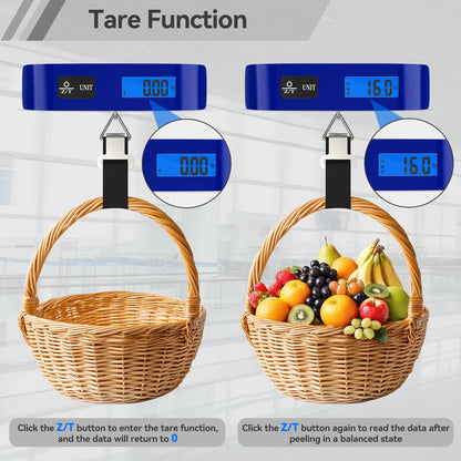 Luggage Scale Dr.meter Travel Essentials Luggage Weight Scale Backlight LCD (1 * Blue)