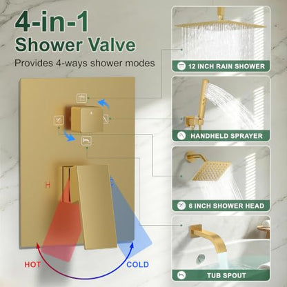Rain Shower System with Rough
