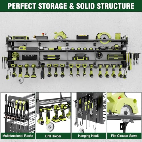 Large Power Tools Organizer Wall Mount