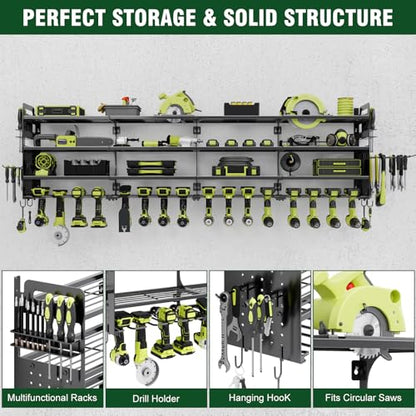 Large Power Tools Organizer Wall Mount