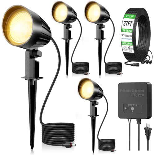 All-in-One LED Low Voltage Landscape Lighting Kit 12W Pathway Lights