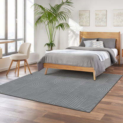 5x7 Area Rugs for Living Room (5'x7' / Grey)