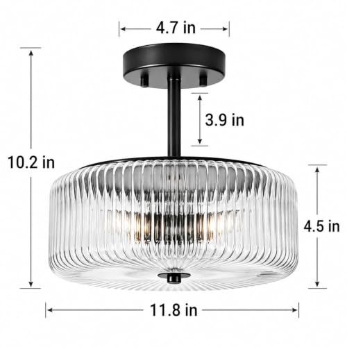 Milk Glass Ceiling Light