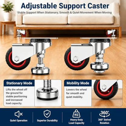 Leveling Plate Caster Wheels
