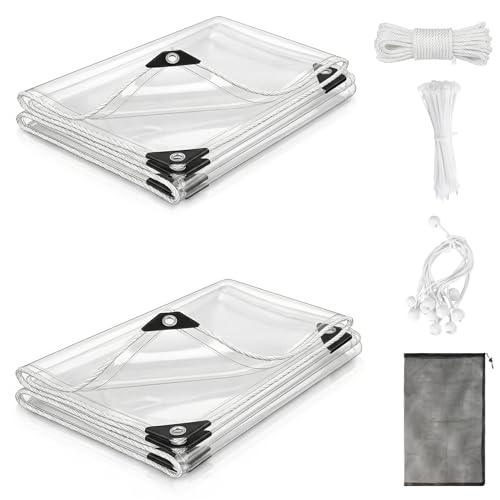 Tarp Heavy Duty 240GSM Transparent PVC Tarpaulin