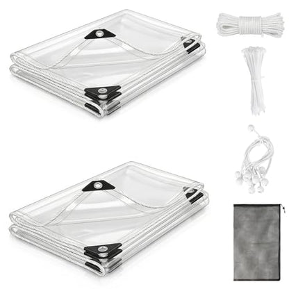 Tarp Heavy Duty 240GSM Transparent PVC Tarpaulin