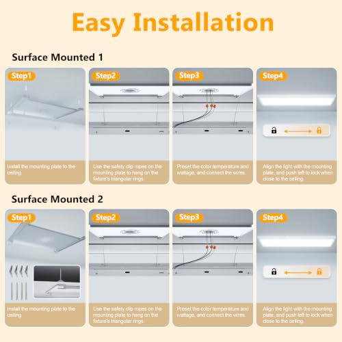 1x4 LED Flat Panel Light Surface Mount