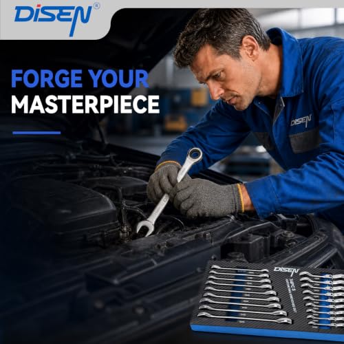Metric and SAE Combination Wrench Set with EVA