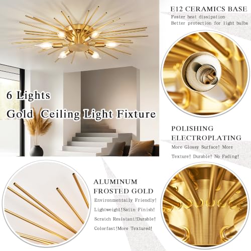Dimmable Flush Mount Ceiling Light