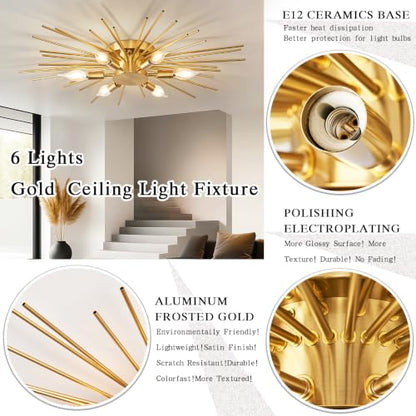 Dimmable Flush Mount Ceiling Light