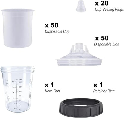 Disposable Paint Spray Gun Cup System