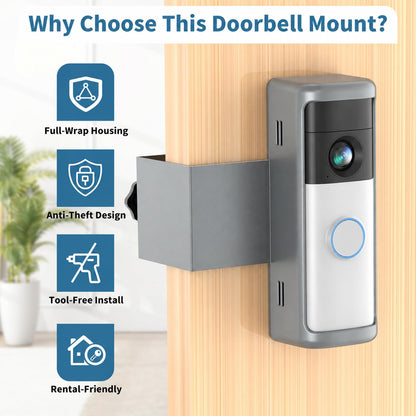 Anti Theft Doorbell Mount for Blink (Matte Grey / 1 Pack)
