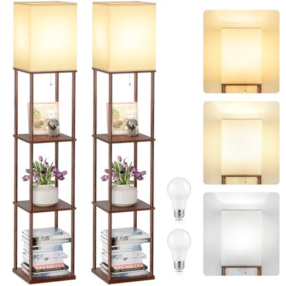 2 Pack Shelf Floor lamp
