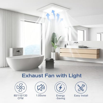 Bathroom Exhaust Fan with Light