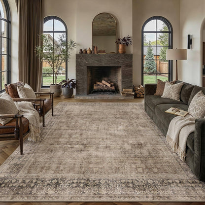 Taupe 8x10 Neutral Area Rugs for Living Room (Taupe / 8' x 10' (Rectangular))