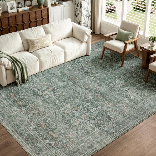 6x9 Area Rugs for Living Room (Moss Green / 6' x 9' (Rectangular))
