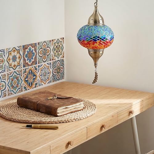 Turkish Moroccan Mosaic Pendant Light (Multicolor2)