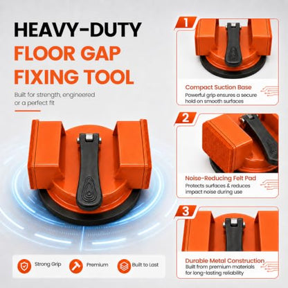 Floor Gap Fixer Tool Double 90° Suction Cup Repair Kit with Markers