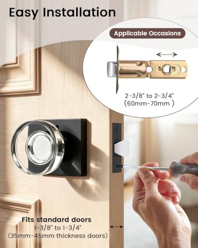 Crystal Door Knobs with Lock