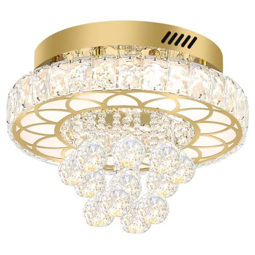 Flush Mount Crystal Chandelier