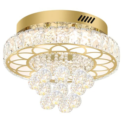 Flush Mount Crystal Chandelier