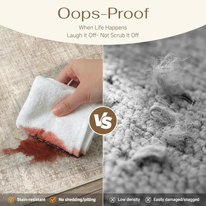 Beige 9x12 Neutral Area Rugs for Living Room (Vintage Beige / 9' x 12' (Rectangular))