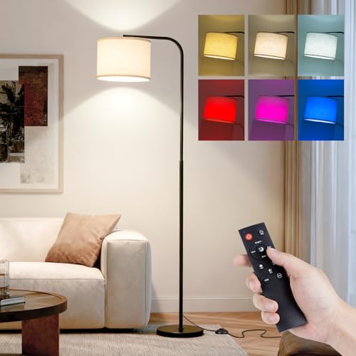 Floor Lamp with Remote Control Dimmable for Living Room and Bedroom