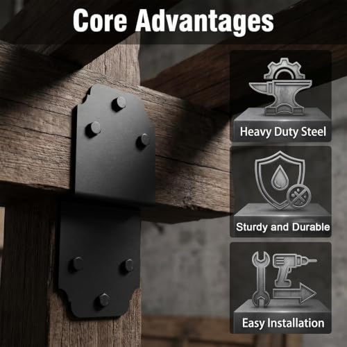 4 PCS Heavy Duty Pergola Bracket