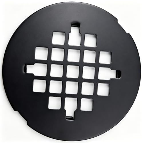 4-1/4 inch snap-on Round Shower Drain Cover, high-end Shower Drain Filter, Solid Square Drain Grille Filter