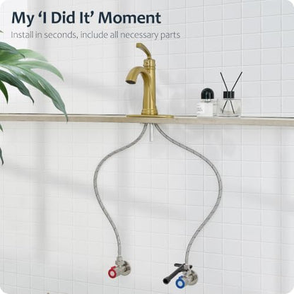Bathroom Faucet 1 Hole or 3 Hole 4 Inch
