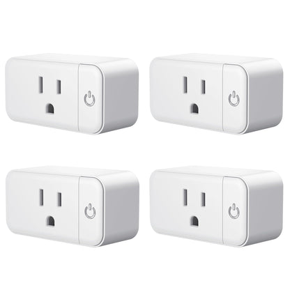 4 Pack 15A Smart Plug w (Single Outlet)