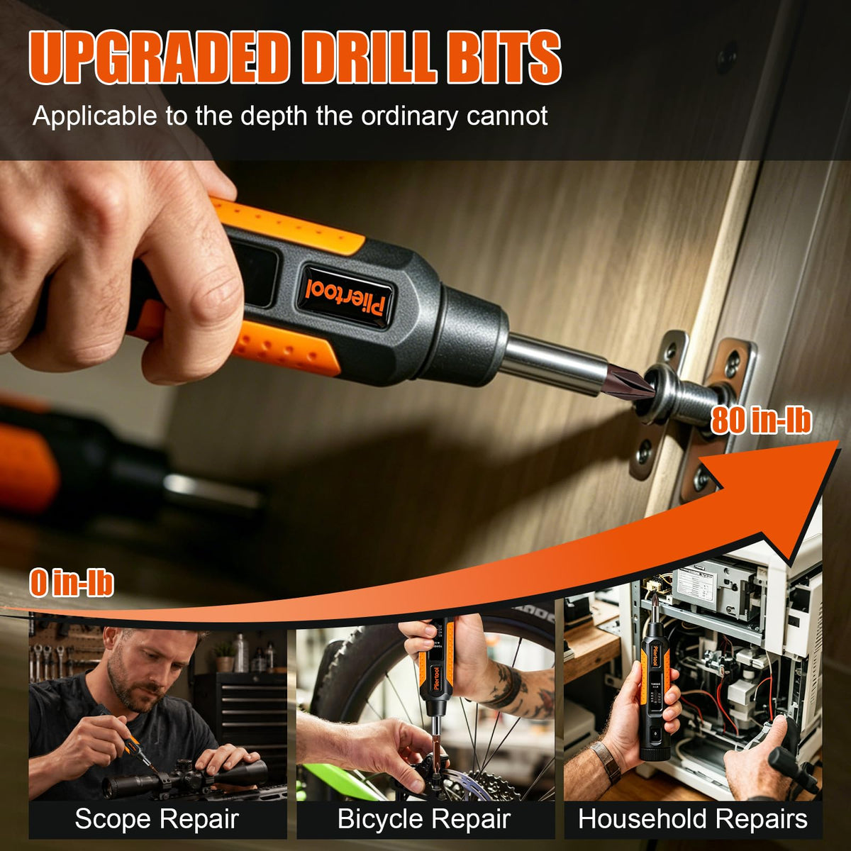 13Pcs Preset Torque Screwdriver Wrench Driver Set 10