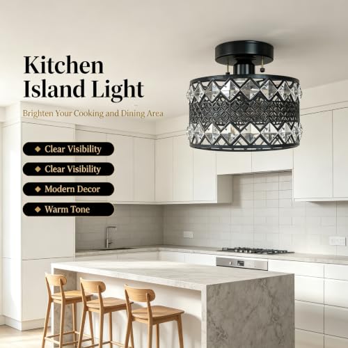 Crystal Ceiling Light Fixture