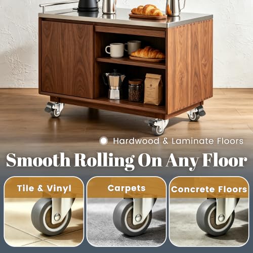 Silent Rubber 360 Degree Swivel Plate Casters