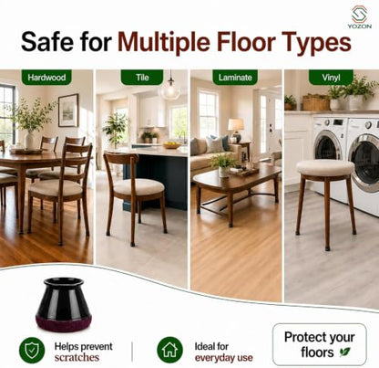 New Chair Leg Floor Protectors for Hardwood Floors